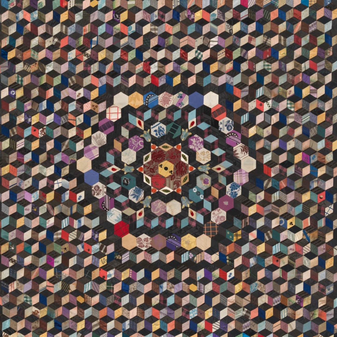 Amy S. Staniforth, Table cover, c.1860 (detail), 