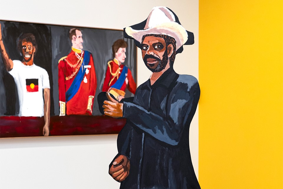 Vincent Namatjira: Australia in colour, installation view, National Gallery of Australia, Kamberri/Canberra, 2024